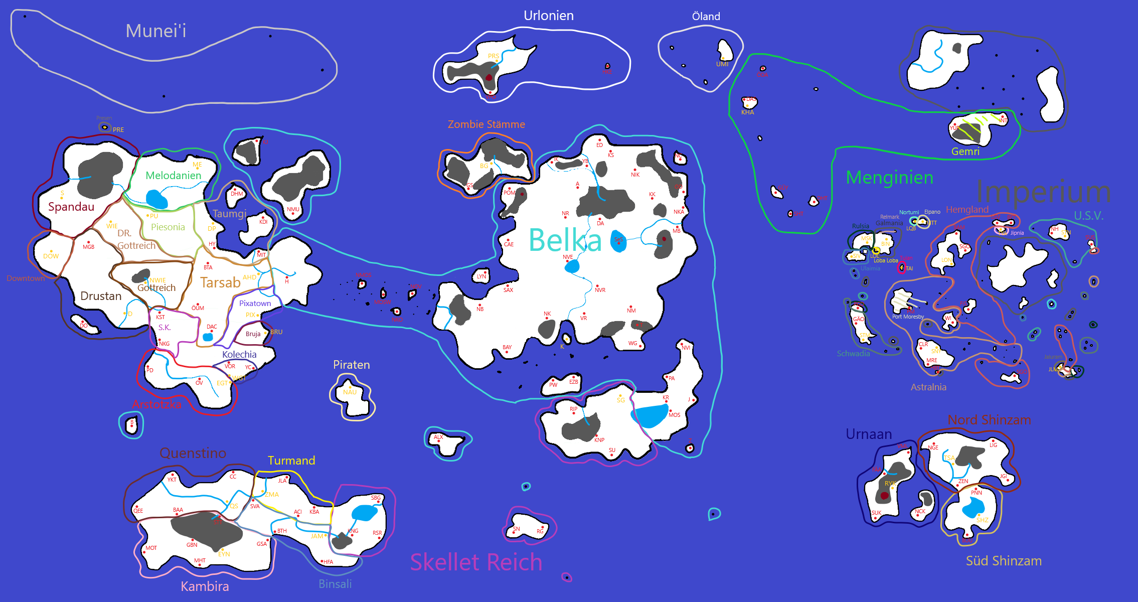 Karte Terra